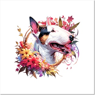 Bull Terrier Joyful Mothers Day Dog Mom Gift Posters and Art